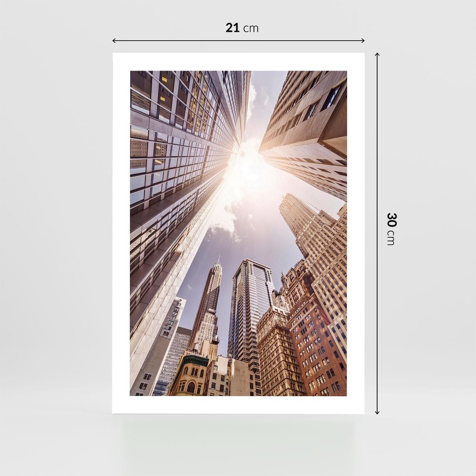 Plakat bez ramy 21x30 - Oczami artysty - miasto, perspektywa