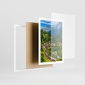 Plakat w ramie 50x70 - Magiczne Horyzonty - pejzaż, perspektywa - rama biała
