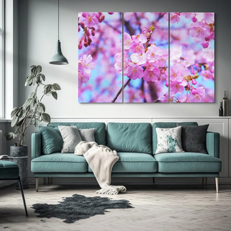 Obraz na płótnie 120x80 - magia kolorów - kwiat, kwiaty