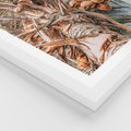 Plakat w ramie 30x40 - Tropikalna Palma: Fotografia z Kokosami - palma kokosowa, kokosy - rama biała