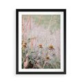Plakat w ramie 50x70 - Przyroda w Pełnym Blasku: Kolorowa łąka z Kwiatami - łąka, kwiaty na łące - rama czarna