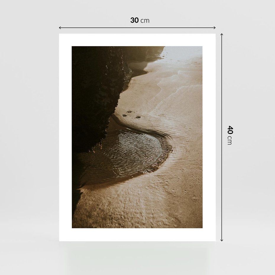 Plakat bez ramy 30x40 - Relaksujący Raj - plaża, morze