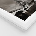 Plakat w ramie 40x50 - Mgiełka Eiffla - Paryż, Eiffla - rama biała