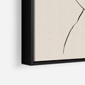 Obraz w ramie 50x70 - Bezkresny Taniec - kobieta, szkic - rama czarna