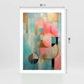 Plakat bez ramy 21x30 - Abstrakcyjny Bałagan - abstrakcja, obraz olejny