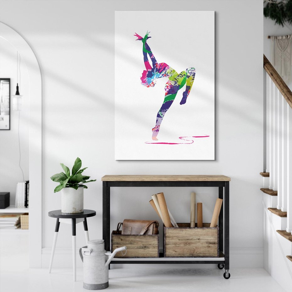 Obraz na płótnie 70x100 - Taniec w akwareli - taniec, akwarela