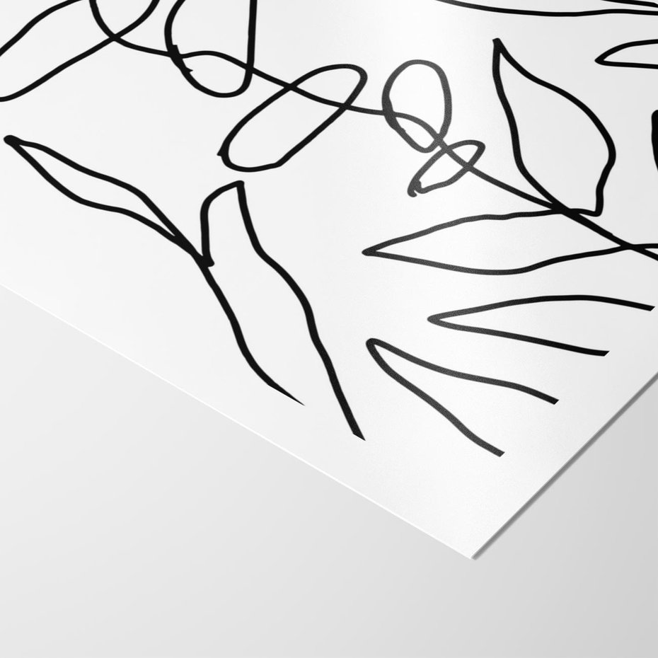 Plakat bez ramy 21x30 - Liście Mocy - mroczna sztuka, minimalizm