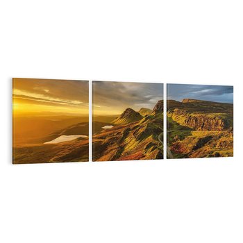 Obraz na płótnie 150x50 - Malownicza panorama górskich skał - góry, skały