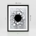 Plakat w ramie 40x50 - Nowoczesna Abstrakcja - grafika, nowoczesna - rama czarna