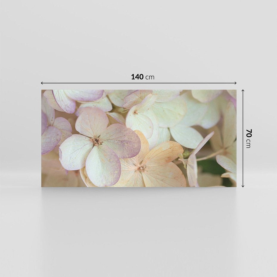 Obraz na płótnie 140x70 - Kwiatowy taniec - kwiaty, hortensje