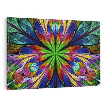 Obraz na płótnie 120x80 - Witrażowa magia na płótnie - witraż, sztuka