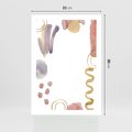 Plakat bez ramy 21x30 - Wibracje Pastelowych Odcieni - abstrakcyjny plakat, akwarelowe plamy