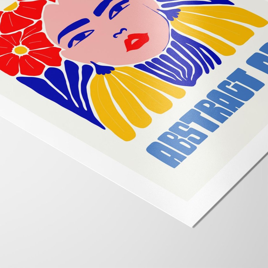 Plakat bez ramy 40x50 - Przenikające Refleksje - sztuka abstrakcyjna, nowoczesny plakat