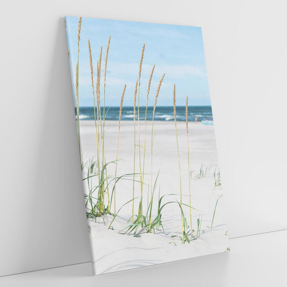 Obraz na płótnie 50x70 - Przytulna Śródziemnomorska Trawa - plaża, trawy