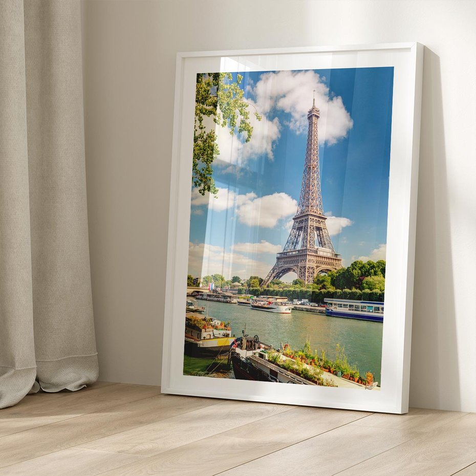 Plakat bez ramy 21x30 - Paryżska ikona Francji - wieża Eiffla, Paryż