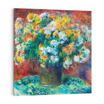 Obraz na płótnie 30x30 - Chryzantemy (1881–1882), Pierre-Auguste Renoir - Reprodukcja - reprodukcja, obraz na płótnie