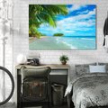 Obraz na płótnie 120x80 - Ucieczka do Raju - wyspa tropikalna, plaża