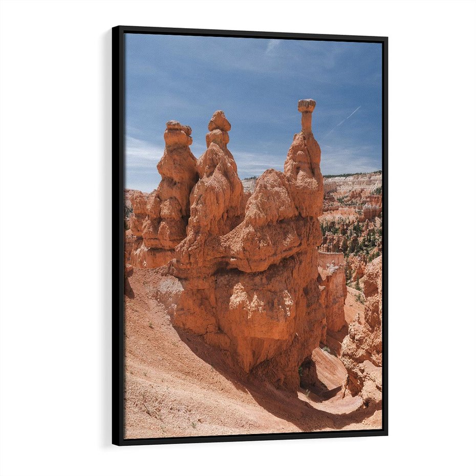 Obraz w ramie 50x70 - Spektakularne Formacje Naturalne - kanion, pustynia - rama czarna