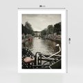 Plakat bez ramy 30x40 - Miasto na Wodzie - holenderskie kanały, amsterdam