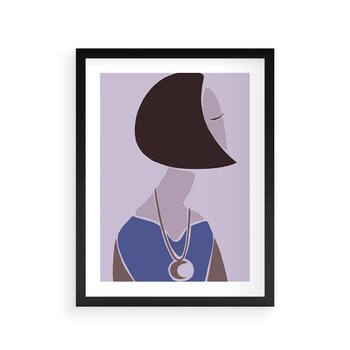 Plakat w ramie 40x50 - Kobieca Esencja - nowoczesny plakat, modern art - rama czarna