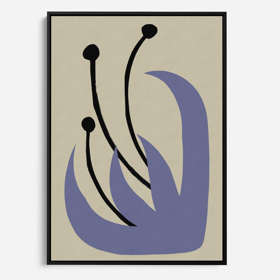 Obraz w ramie 70x100 - Bezgraniczne Przenikanie - minimalizm, boho plakat - rama czarna