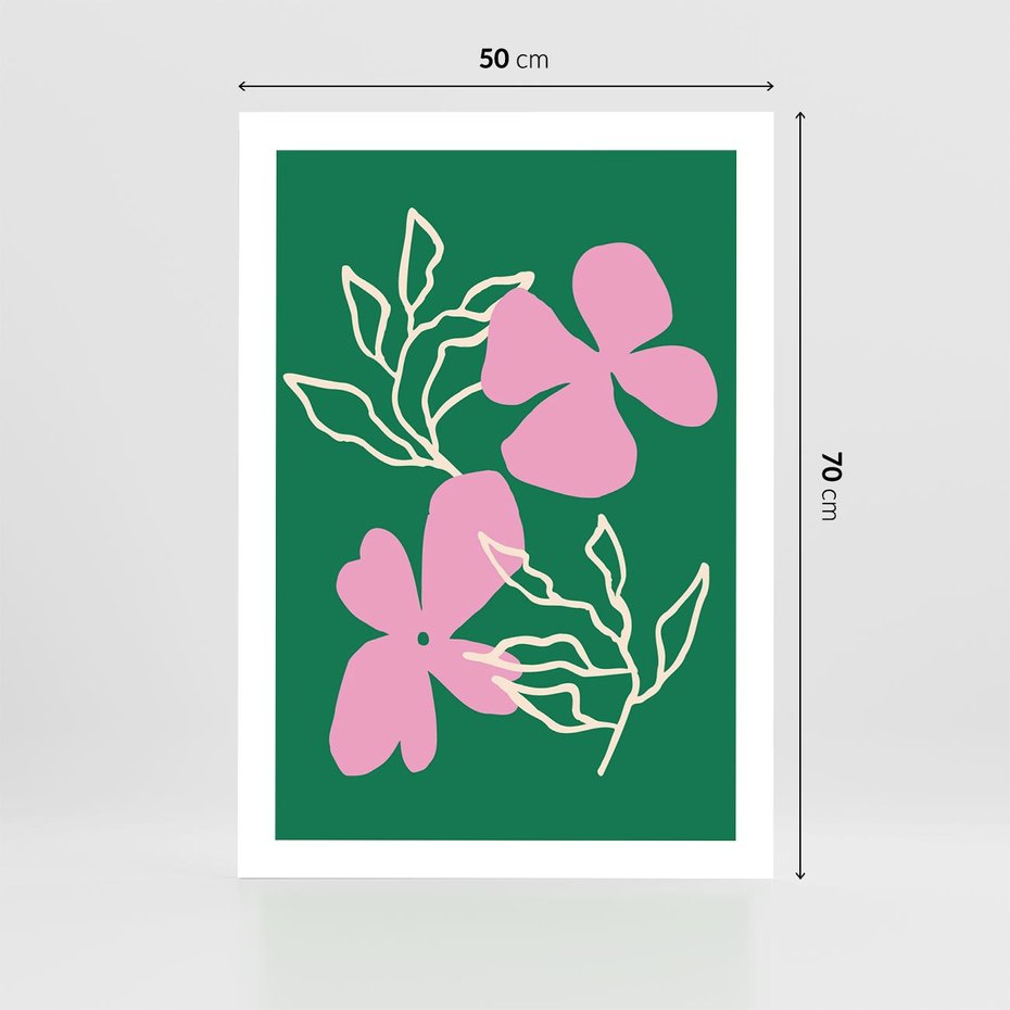 Plakat bez ramy 50x70 - Wewnętrzne Fale - abstrakcyjny plakat, boho styl