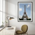 Plakat bez ramy 21x30 - Paryż z wieżą Eiffla - Eiffla, Paryż