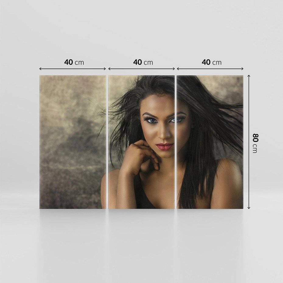 Obraz na płótnie 120x80 - Urok Kobiety - Portret Modelki - kobieta, dziewczyna