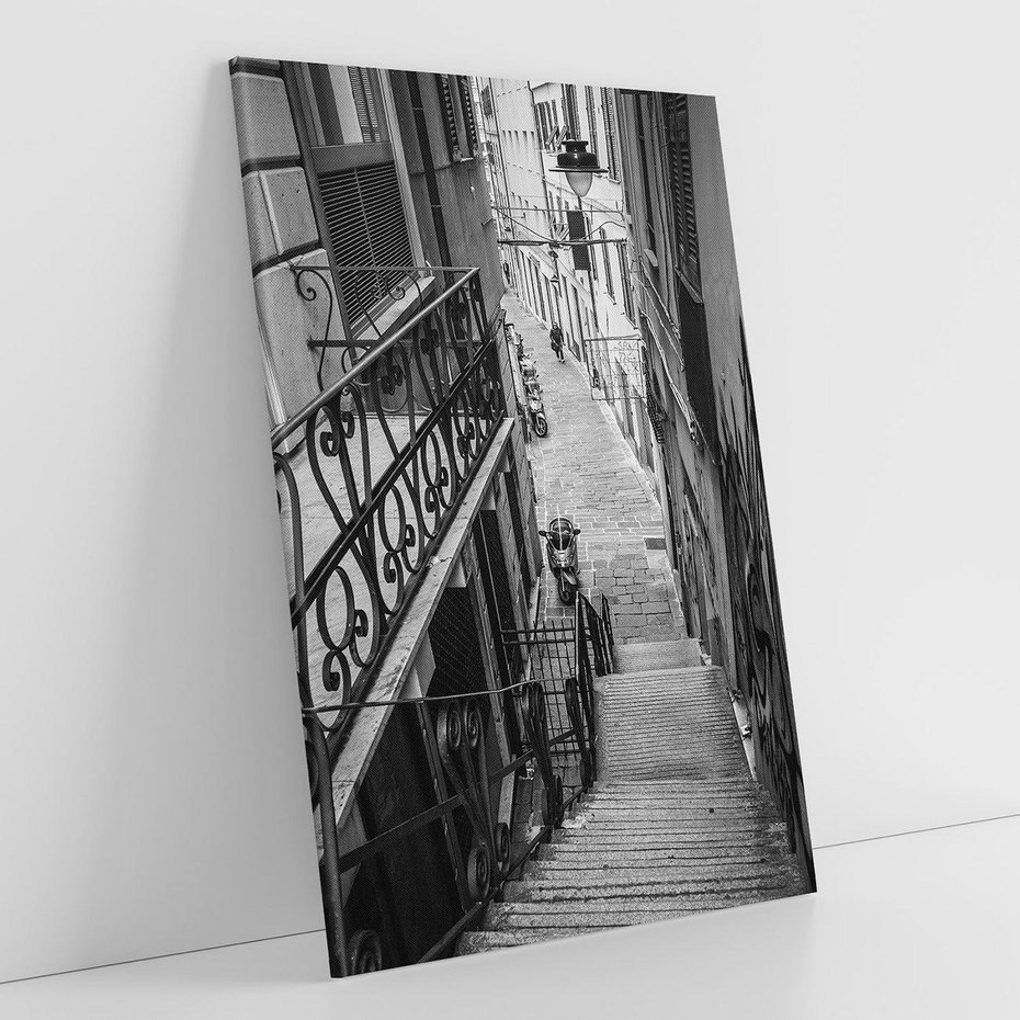 Obraz na płótnie 50x70 - Magiczne spacery - uliczka, perspektywa