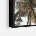 Obraz w ramie 70x50 - Palmy - tęsknota za Hawajami - palmy, Hawaje - rama czarna