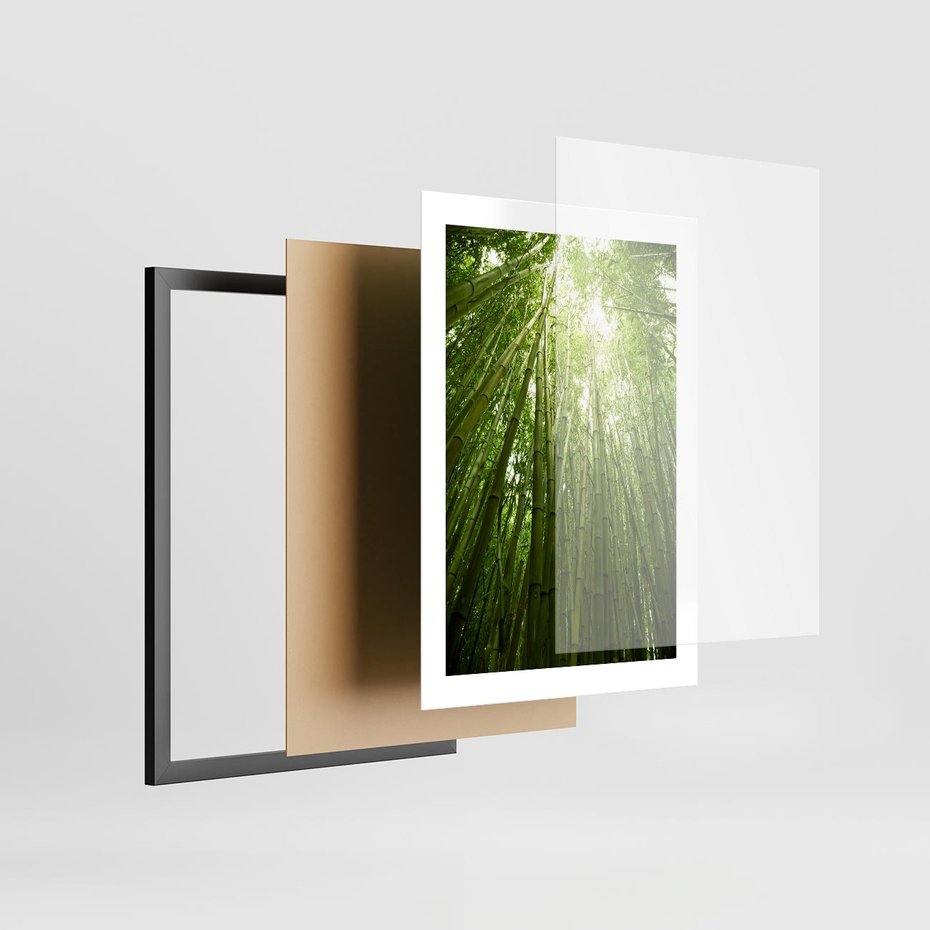 Plakat w ramie 30x40 - Siła Natury - drzewa, las - rama czarna