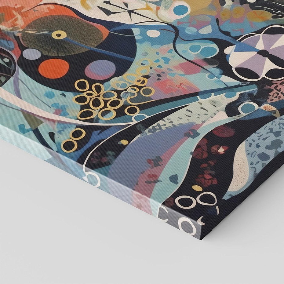 Obraz na płótnie 120x80 - Kolory Pasteli - abstrakcja, olej na płótnie