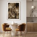 Plakat w ramie 30x40 - Natura Pod Lupą - pień drzewa, przekrój - rama drewno
