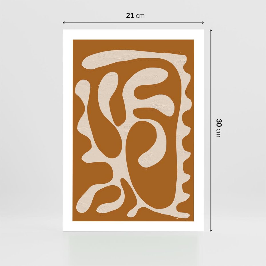 Plakat bez ramy 21x30 - Wnętrza Akwarelowej Wyobraźni - abstrakcyjny obraz, plakat