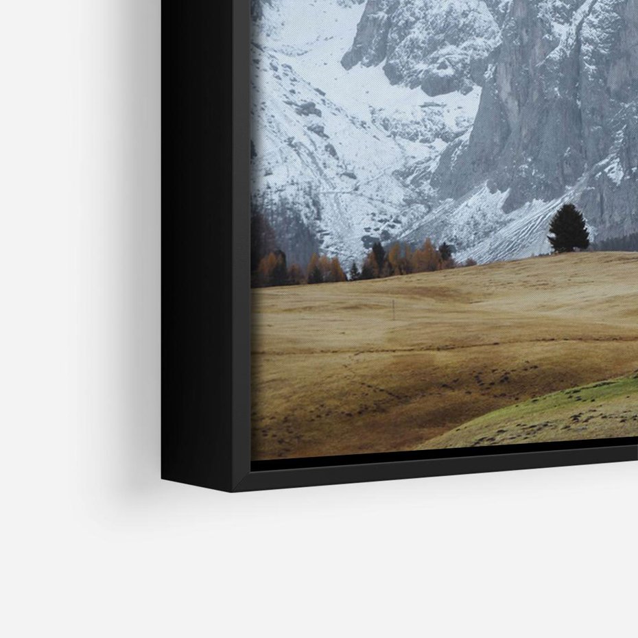Obraz w ramie 100x70 - Odkryj Ich Urok - góry, skandynawia - rama czarna