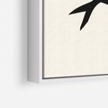 Obraz w ramie 80x120 - Kreatywne Echa - jaskółki, minimalizm - rama biała