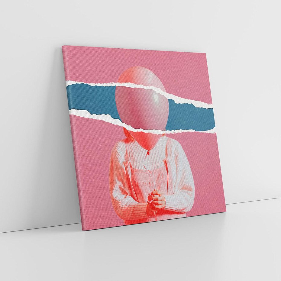 Obraz na płótnie 70x70 - Kolaż Wyobraźni - kolaż zdjęć, styl retro