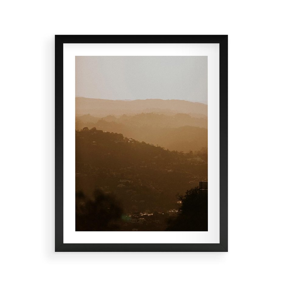 Plakat w ramie 40x50 - Odejście Słońca - pejzaż, zachód - rama czarna