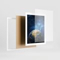 Plakat w ramie 40x50 - Kosmiczne Horyzonty - Ziemia, kosmos - rama biała