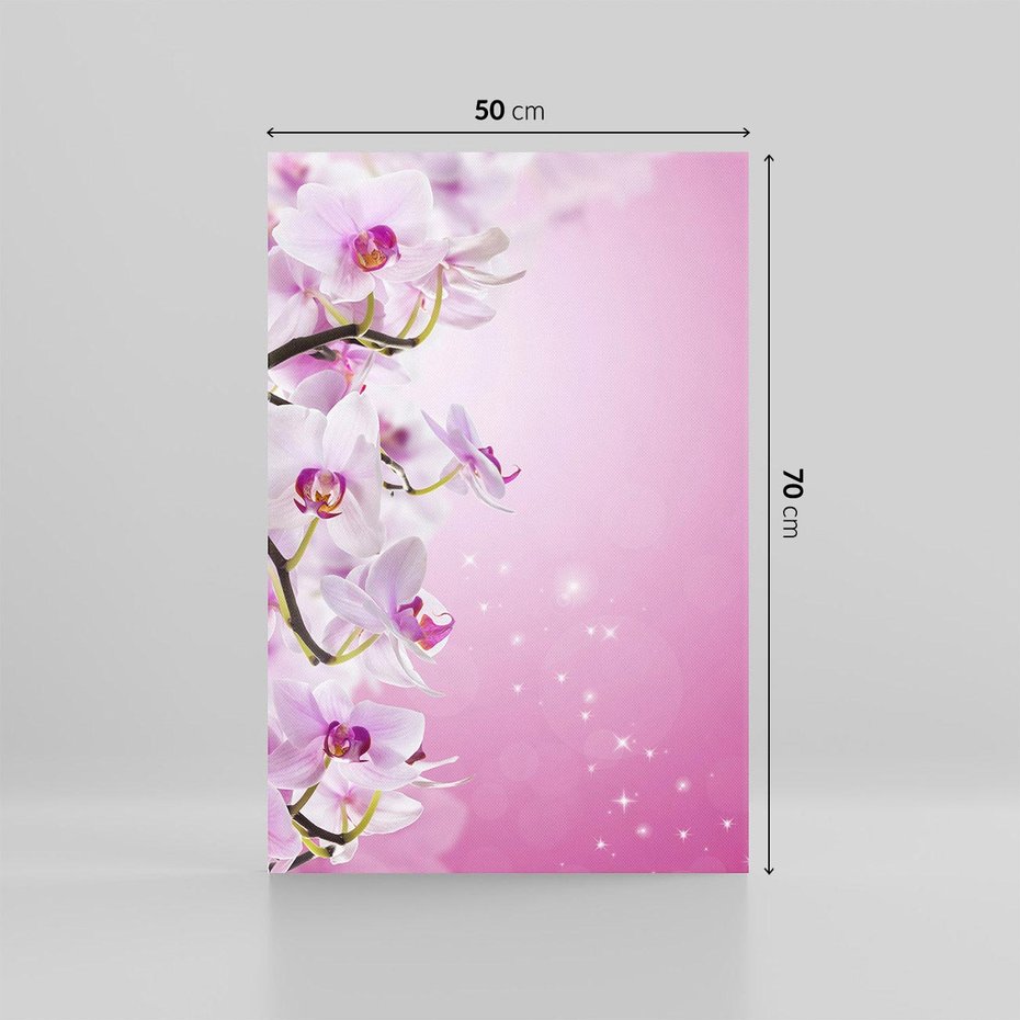 Obraz na płótnie 50x70 - Relaksujące Piękno - kwiaty, orchidea