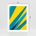 Plakat bez ramy 30x40 - Świeżość Natury - aloes, liście