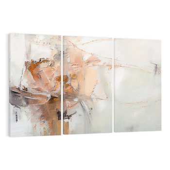 Obraz na płótnie 120x80 - Taniec księżycowego pyłu - abstrakcja, tekstury farb