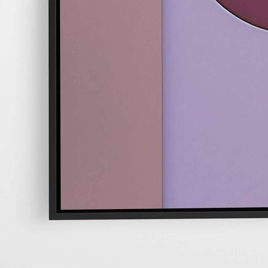 Obraz w ramie 50x70 - Przenikanie przestrzeni czasu - abstrakcja, geometria - rama czarna