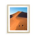 Plakat w ramie 40x50 - Piasek pustyni wędruje - pustynia, piasek - rama drewno