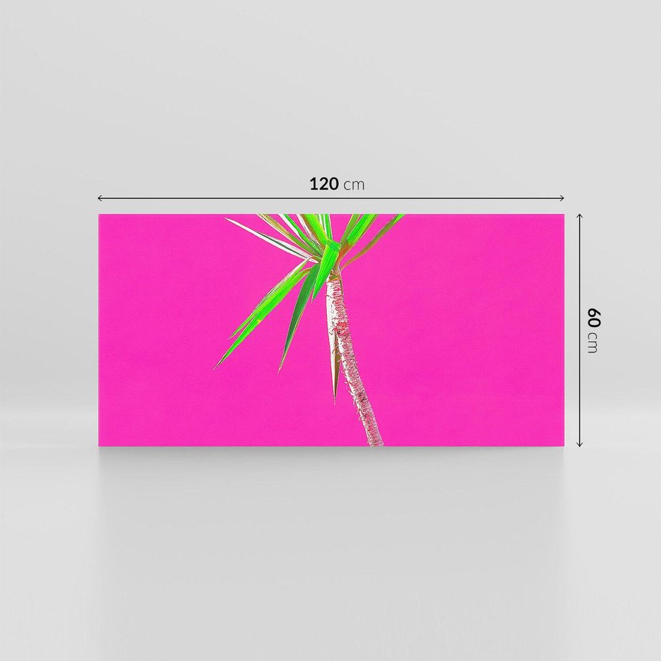 Obraz na płótnie 120x60 - Retro Stylizacja - palma, liście
