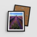 Plakat w ramie 40x50 - Fioletowa Magia - pole, lawendy - rama czarna