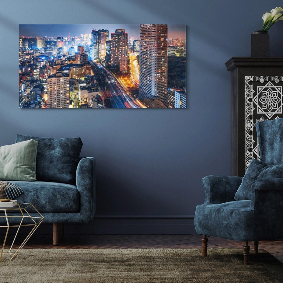 Obraz na płótnie 120x60 - Błyskawica w Azji - Tokio, Japonia