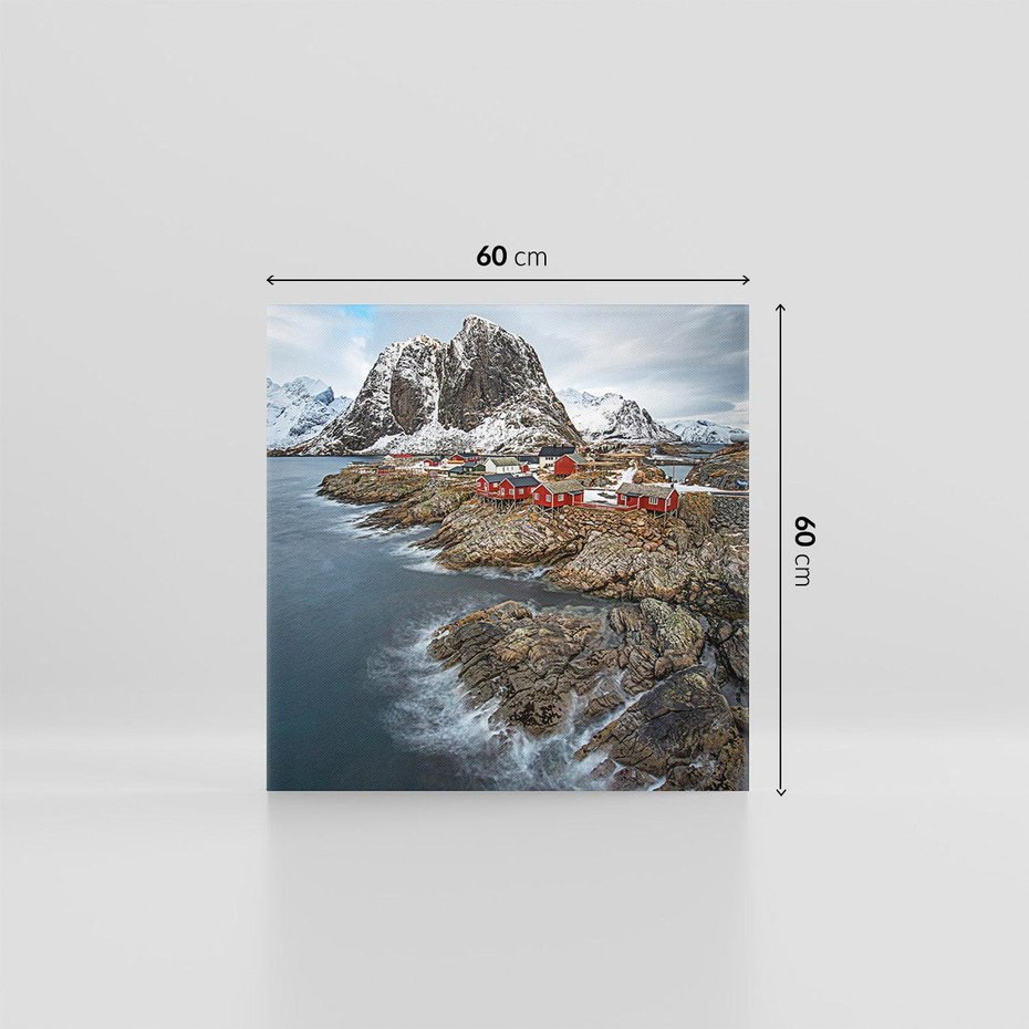 Obraz na płótnie 60x60 - Skandynawia - górska odsłona - Skandynawia, góry