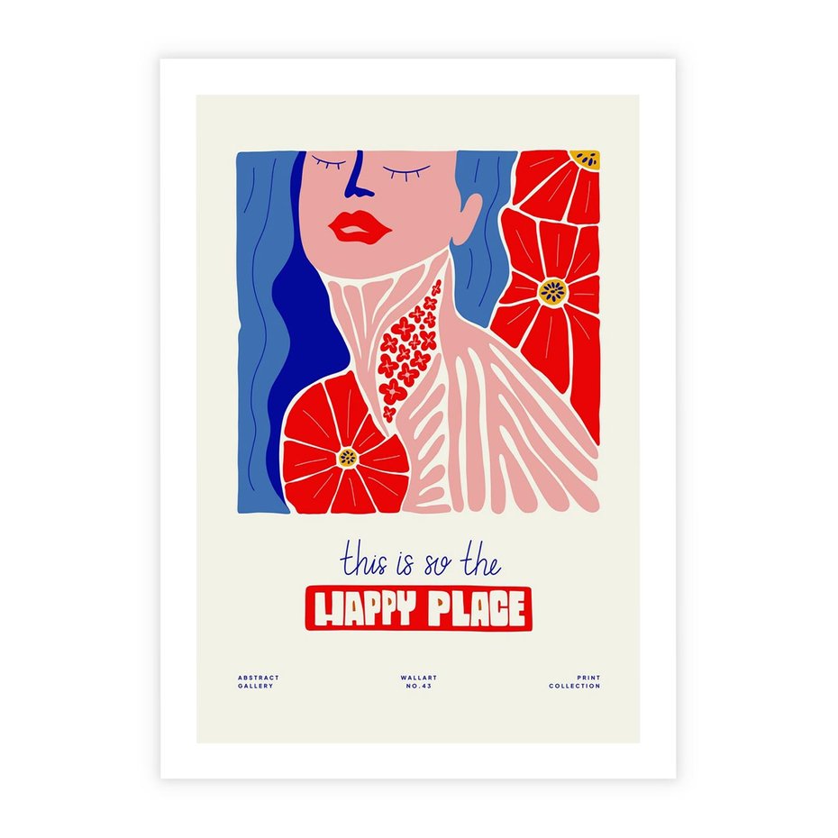 Plakat bez ramy 50x70 - Abstrakcyjna Afirmacja - sztuka nowoczesna, abstrakcyjny styl