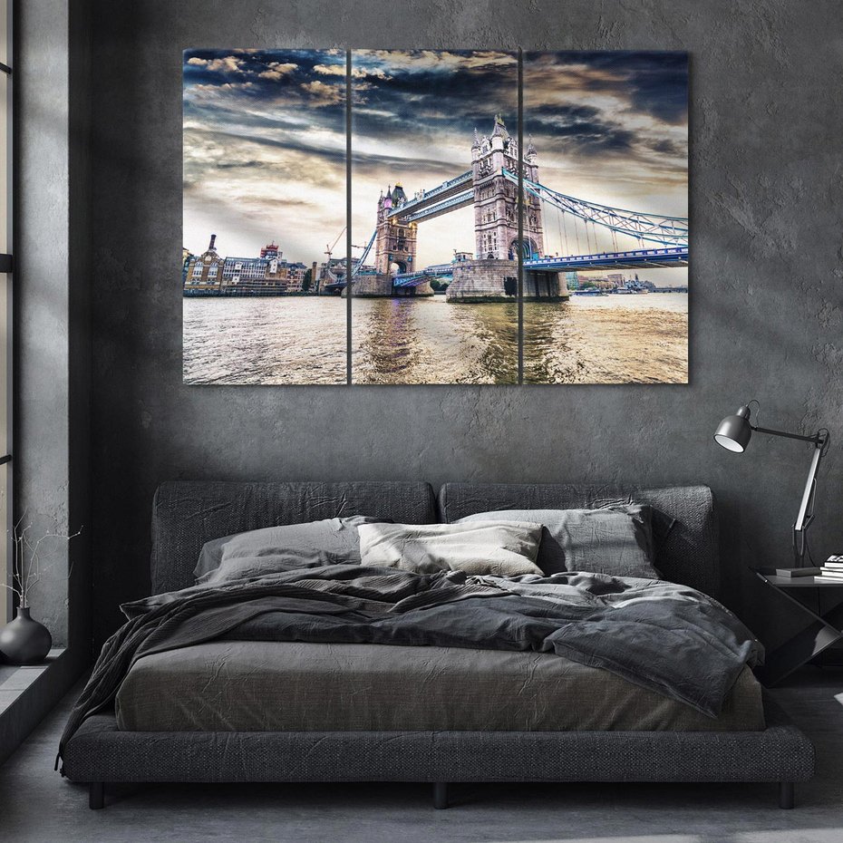 Obraz na płótnie 120x80 - Ikona Londynu - Londyn, most